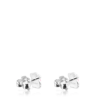Pendientes TOUS Color de Plata con Cuarcita rosa - Imagen 2