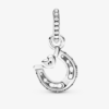 Charm Good Luck Horseshoe with Heart - Imagen 2