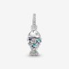 Blue Scaled Fish Dangle Charm - Imagen 2