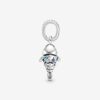 Blue Scaled Fish Dangle Charm - Imagen 3