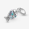 Blue Scaled Fish Dangle Charm - Imagen 4