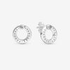 Pavé & Logo Circle Reversible Stud Earrings - Image 2