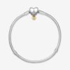 Disney Pandora Moments Heart Clasp Snake Chain Bracelet - Imagen 3