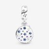 Santa Claus on the Moon Double Dangle Charm - Imagen 2